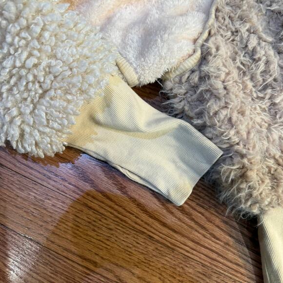 Free People FP One “Aurora” Faux Fur Mixed Media Jacket – Women’s Large - Picture 5 of 11